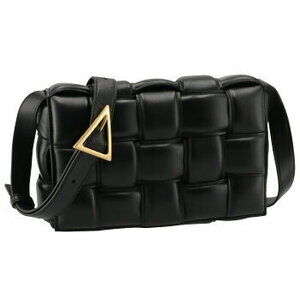 Bottega Veneta Padded Cassette Shoulder Bag Black Intrecciato